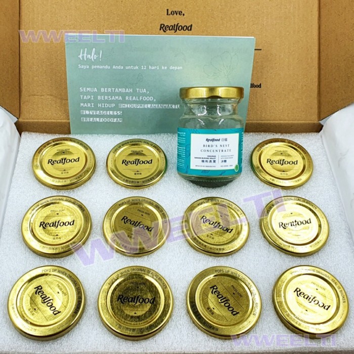 

Termurah 12 Bonus 2 Botol! Realfood Stay Fit Minuman Sarang Burung Walet
