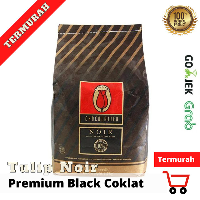 

Best Seller Tulip Noir Cocoa Powder 2,5Kg Sak Cokelat Bubuk Hitam Gurih Purecocoa