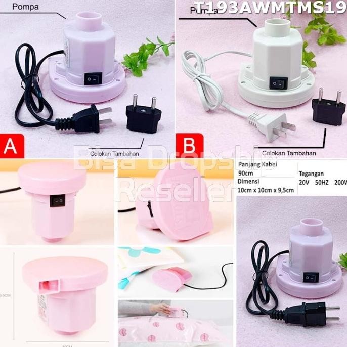 MESIN ALAT POMPA VAKUM PLASTIK BAJU PINK