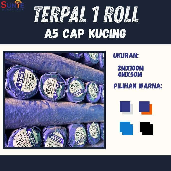 Terpal Plastik A5 Cap Kucing Ukuran Satu Roll