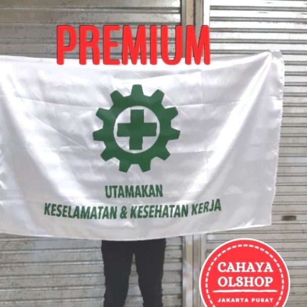 BENDERA K3 SATIN PREMIUM 90 X 135