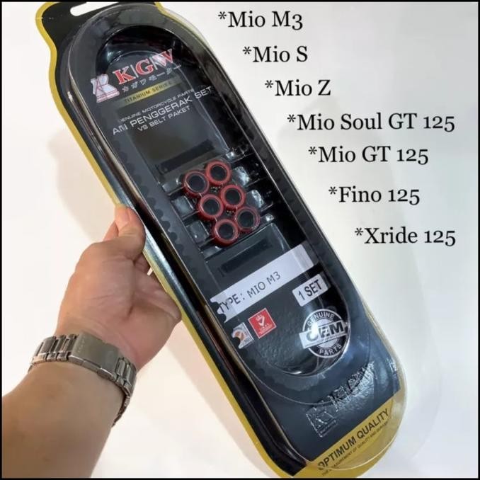 VANBELT V-BELT+ROLLER ORI KGW MOTOR MIO FINO 125/FINO NEW 125/MIO Z 