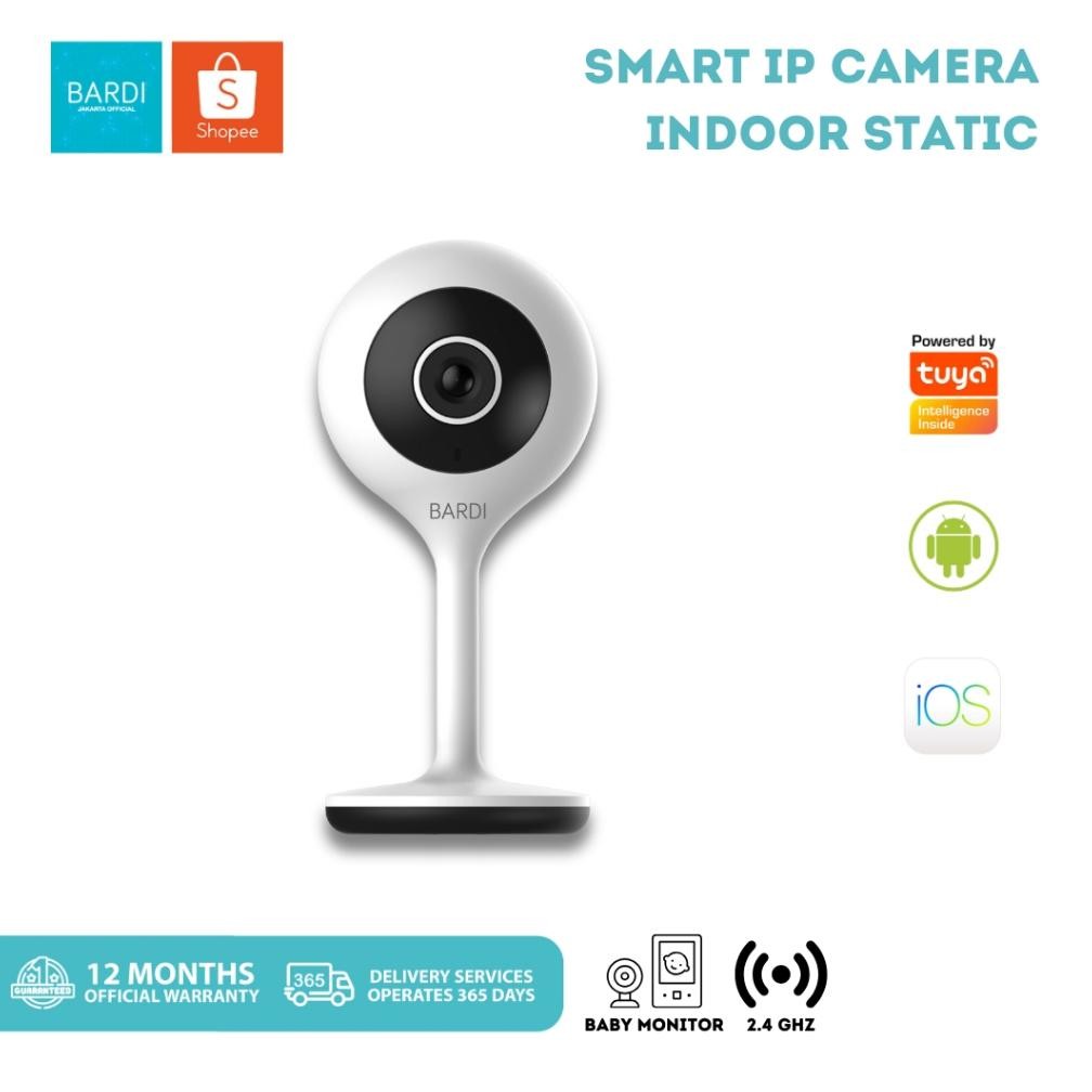 BARDI CCTV Indoor Static IP Camera Cctv Wifi Jarak Jauh Lewat HP Baby Monitor Wireless Smart Home
