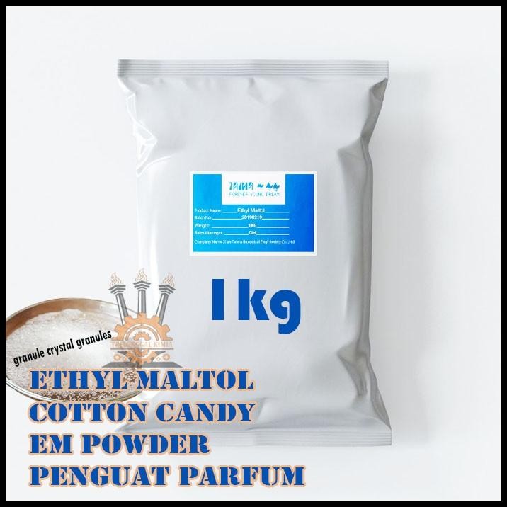 

ETHYL MALTOL 1KG / PURE EM ETIL MALTOL 1KG SWEETENER COTTON CANDY DI