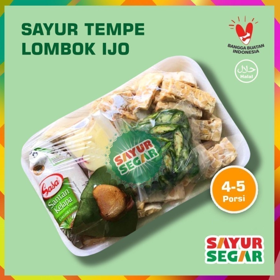 

Paket Sayur TEMPE LOMBOK IJO [1 Pack] SIAP MASAK - Ready to Cook