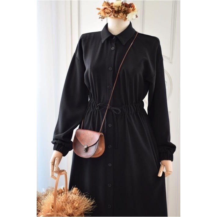 LARIS Gamis Wanita Dewasa Gaun Pesta Kondangan Muslimah Mewah Terbaru 2021 - BLACK