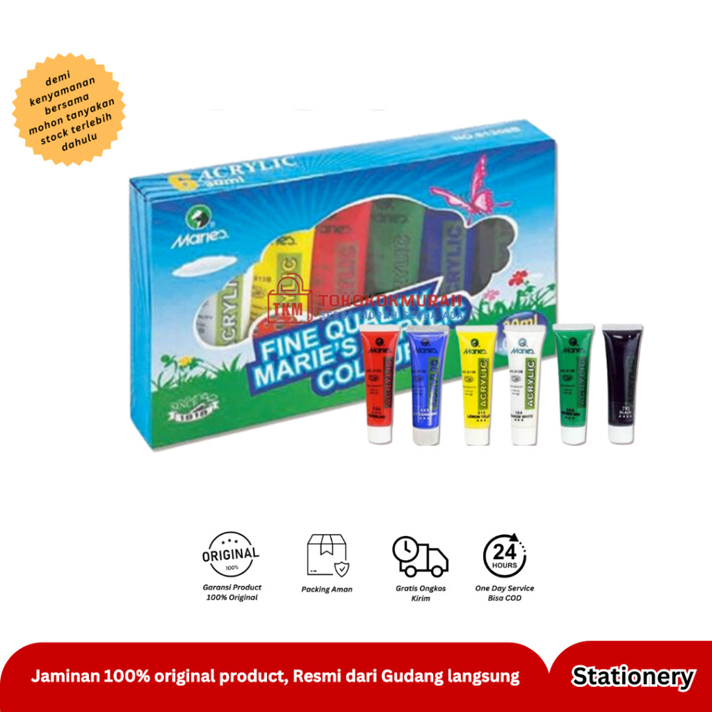 

MARIES ACRYLIC COLOUR 81306B 30ML 6WARNA