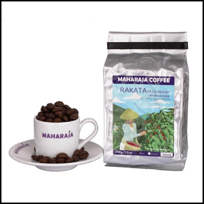 

Kopi Robusta Rakata Petik Merah 200G Maharaja