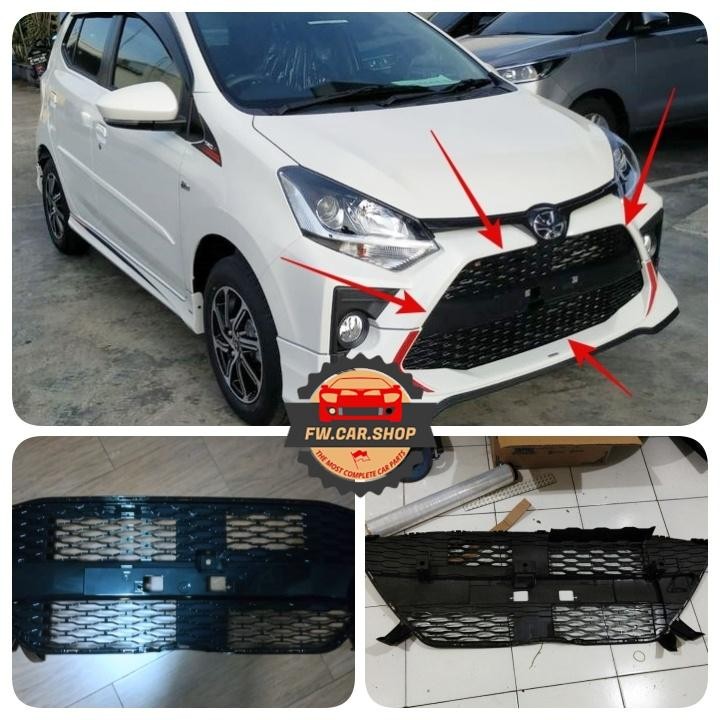 Grill Ram Bumper Bemper Depan Toyota Agya Trd 2020 Original Gress