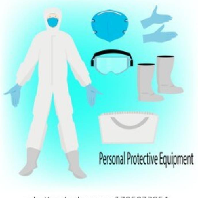 Reusable Hazmat Suit Set + Gloves Shoes Cover Baju APD Corona Coverall