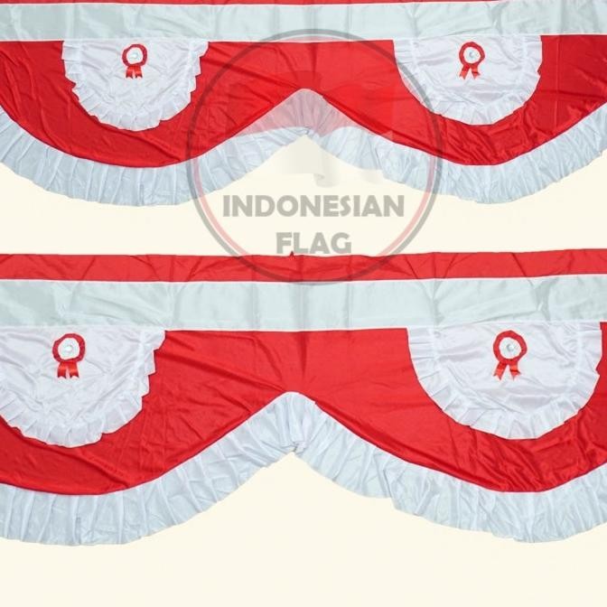 Bendera merah putih Rumbai 10 gelombang 10 meter