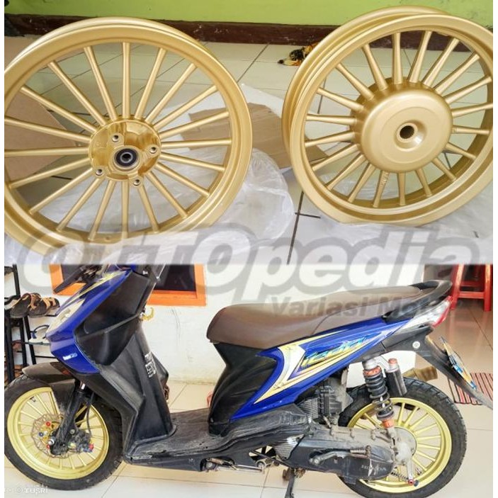 VROSSI VELG PELEK RACING TAPAK LEBAR TURBIN BEAT SCOOPY GENIO VARIO110