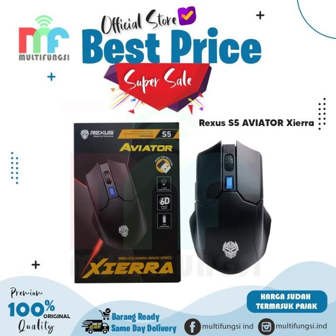 

Mouse Gaming Rexus S5 AVIATOR Wireless
