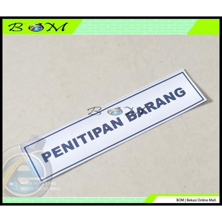 

HOT DEAL STIKER STICKER TULISAN LABEL TEMPAT RUANGAN PENITIPAN BARANG !!!!