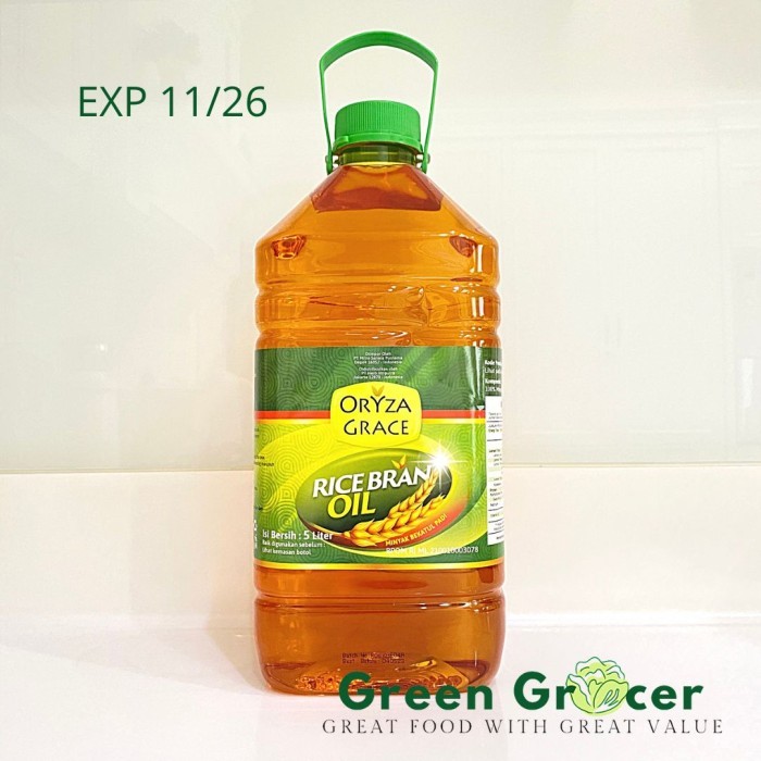 

TERBARU ORYZA GRACE Rice Bran Oil 5 L / Minyak Goreng Beras bekatul 5 Litre
