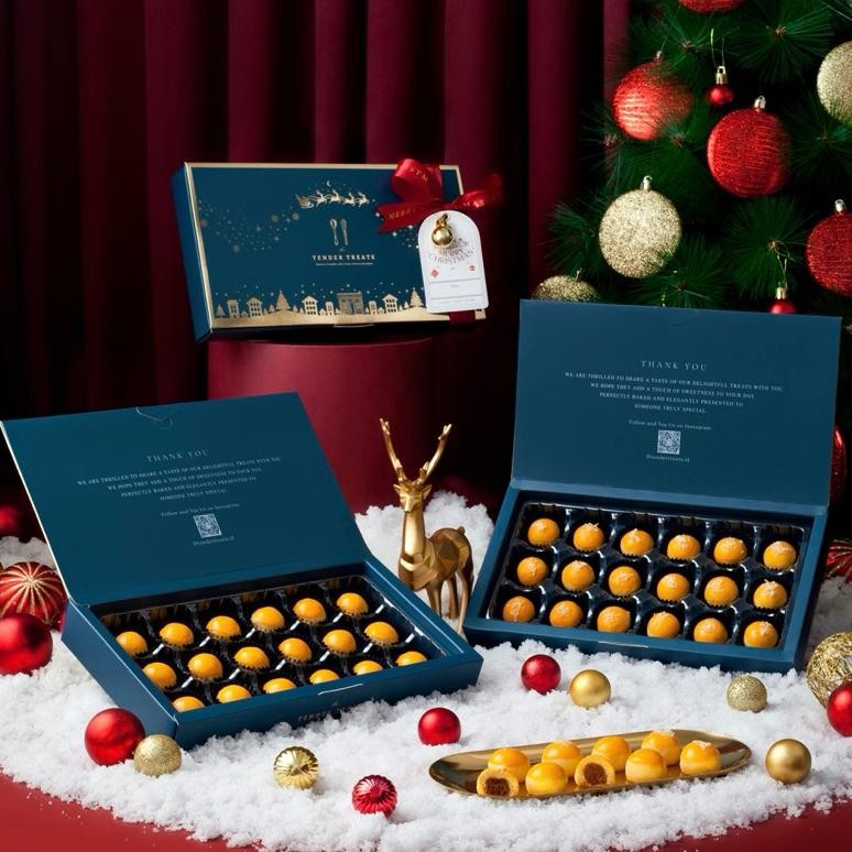 

Hampers Natal Premium Nastar Wisman 250gr | Christmas Hampers Set Pineapple tart cookies full wysman