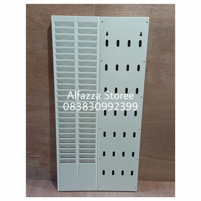 

Rak Kartu Isi 50 Kartu Bahan Plastik Rak Absensi Karyawan Murah