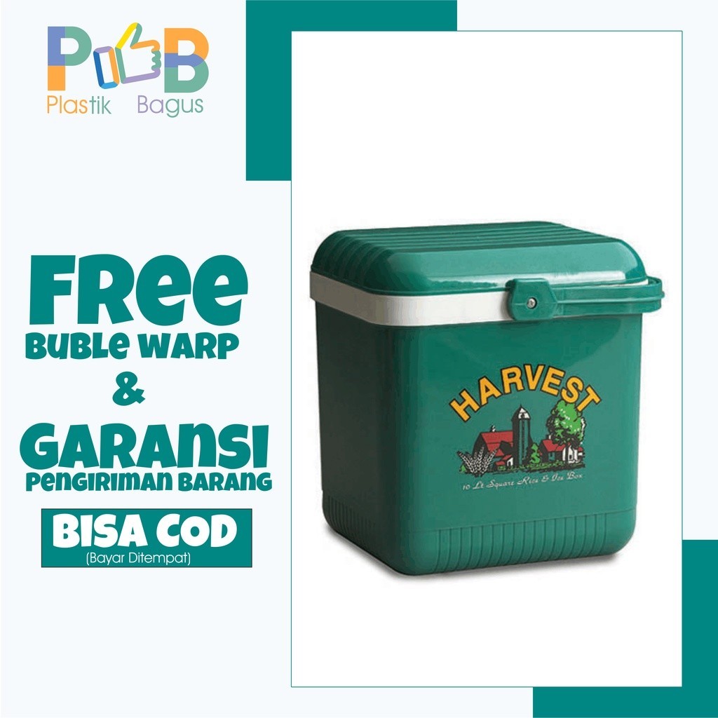 Termos nasi Es kotak ikan daging Square Ice Box 10 Liter Lion Star I10