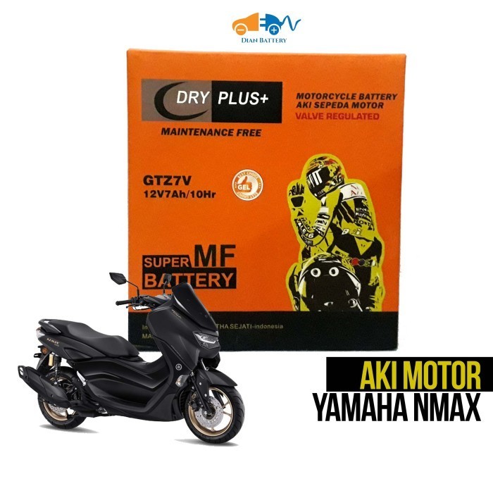 Aki Motor Nmax / Nmax155 DRYPLUS GTZ7V - Aki Gel (7Ah)