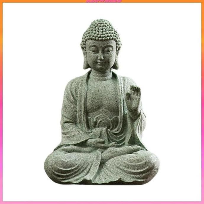 PATUNG BUDDHA (KLOWARE2) PATUNG BUDDHA BAHAN BATU PASIR UNTUK DEKORASI