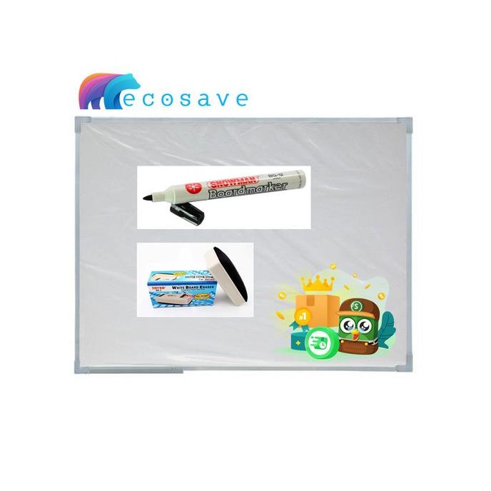 

BARU WHITE BOARD SAKANA 90X120CM ( 2 PCS ) - TERMASUK ONGKIR