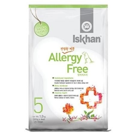 siap kirim - iskhan no. 5 allergy free 6 kg dog food makanan anjing alergi premium