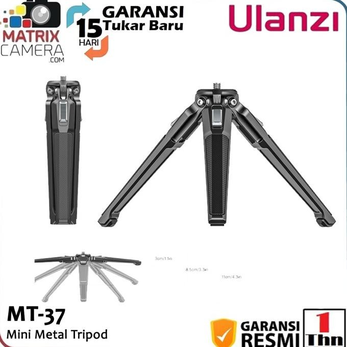 TERMURAH Ulanzi MT-37 Mini Metal Table Tripod for Camera, Smartphone, etc.