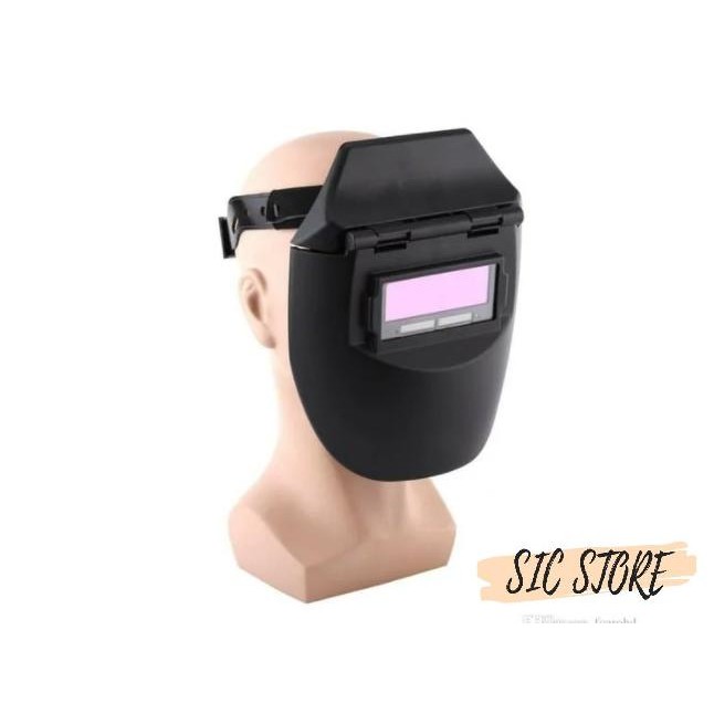 Topeng Kacamata Las Otomatis Kap Las Kedok Pengaman Pelindung Wajah