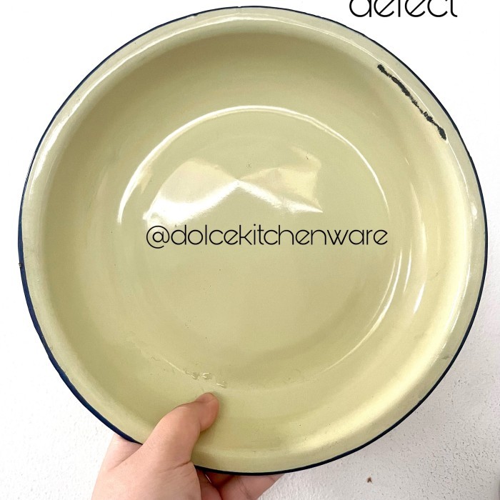 PIRING NASI / BALASTRANG POLOS CEPER ENAMEL SENG JADUL 26