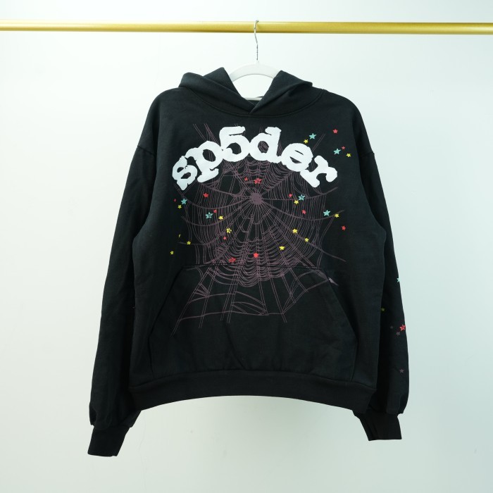 Sp5der Worldwide Hoodie Black