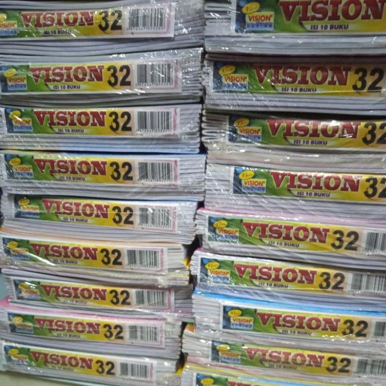 

Terlaris Buku Tulis Vision 32 Lembar (Isi 10 Buku)