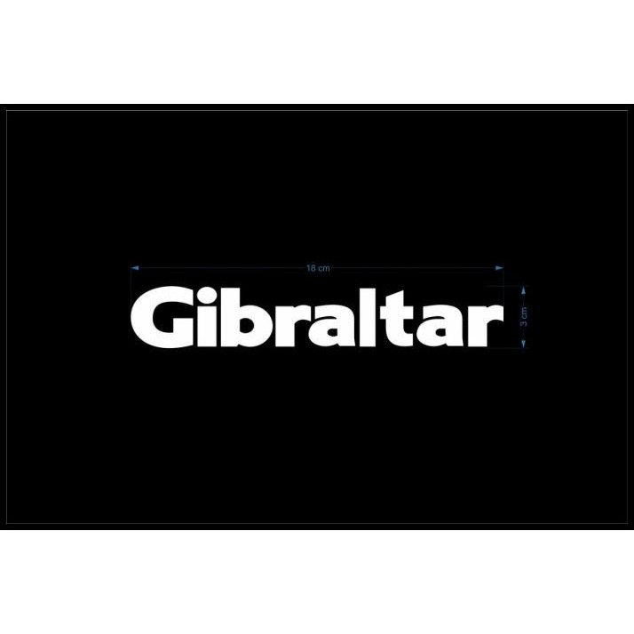 

TERBARU GIBRALTAR CUTTING STICKER UKURAN 18X3 CM !!!