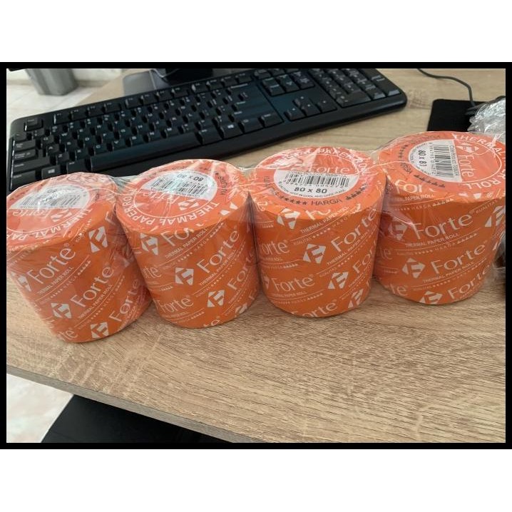 

BEST DEAL FORTE THERMAL PAPER ROLL 80X80 KERTAS STRUK KASIR !!!