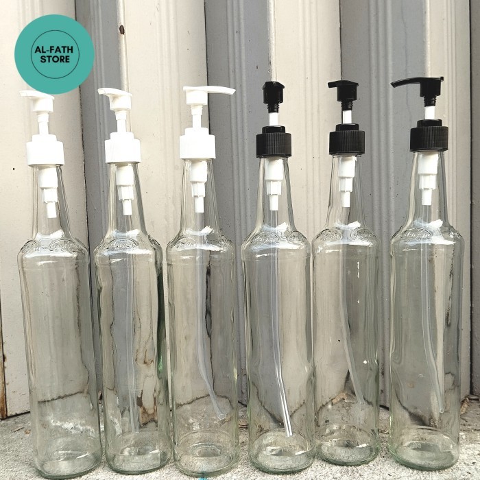TERMURAH Botol Marjan Tutup Pump, Botol Pump Sirup