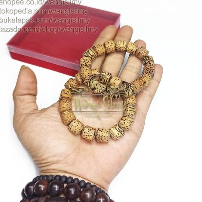 Flash Sale Gelang Kayu Liwung Macan Asli - Gelang Liwung Macan Putih 12mm