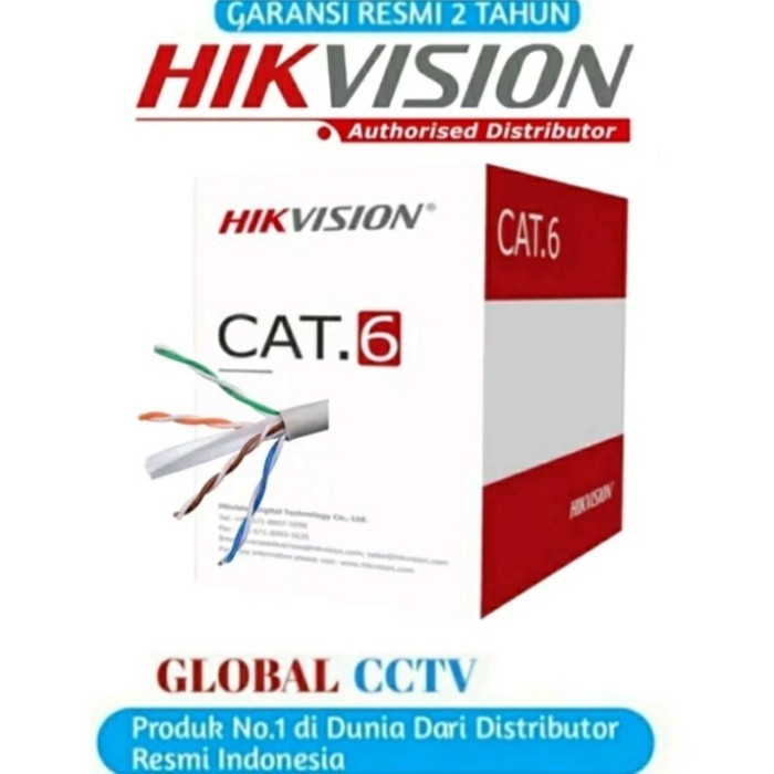 KABEL UTP CAT 6 HIKVISION DS-1LN6U-W/CCA ORIGINAL HIKVISION