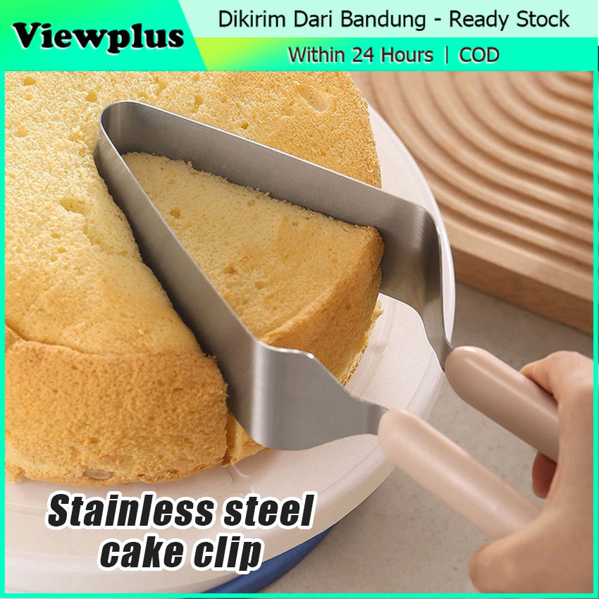 Alat Pemotong Cutter Kue Tart Pie Bahan Stainless Pisau Kue Keju Cake Slicer
