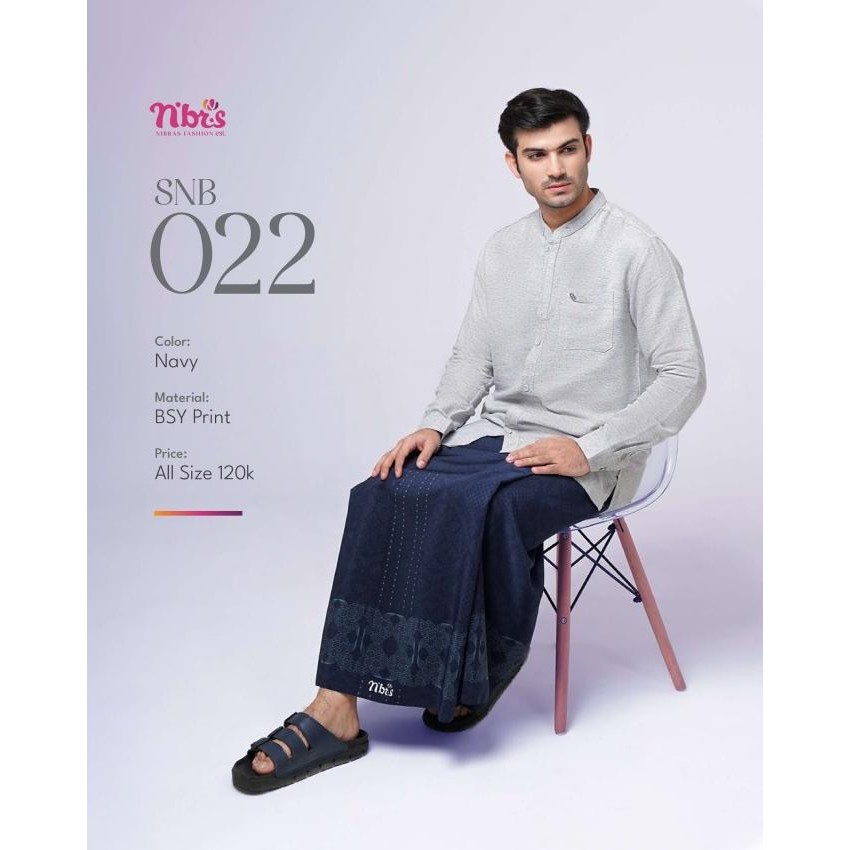 Sarung Nibras Snb 022 / Sarung Nbrs Terbaru / Sarung Sholat Pria / Perlengkapan Sholat Pria Kualitas