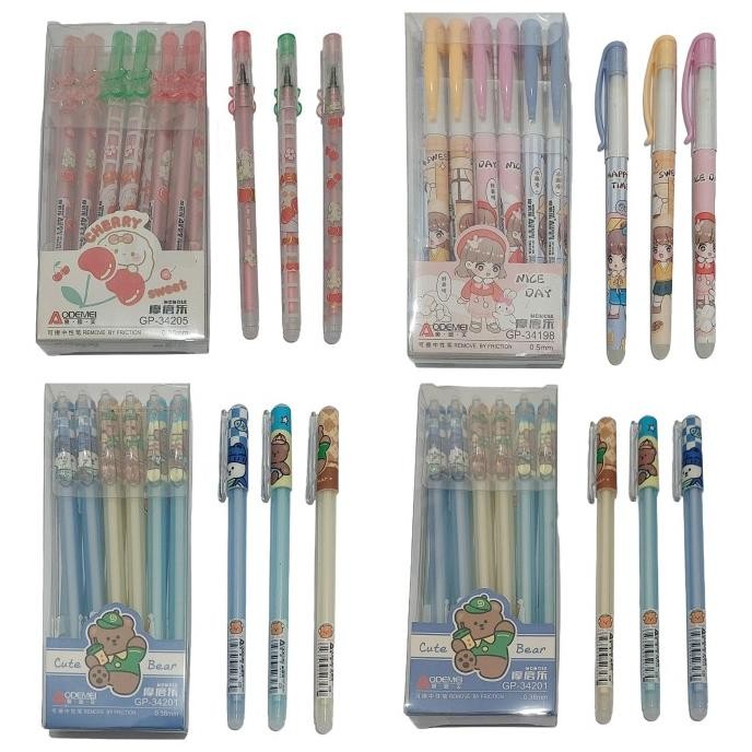 

New Arrival ! Pulpen Gel Bisa Dihapus Aodemei Eraseable Pen 12 Pcs
