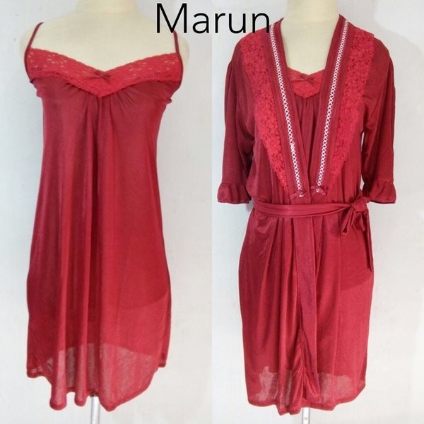BERKUALITAS kimono lingerie sexy baju tidur dewasa wanita dress piyama TDR03