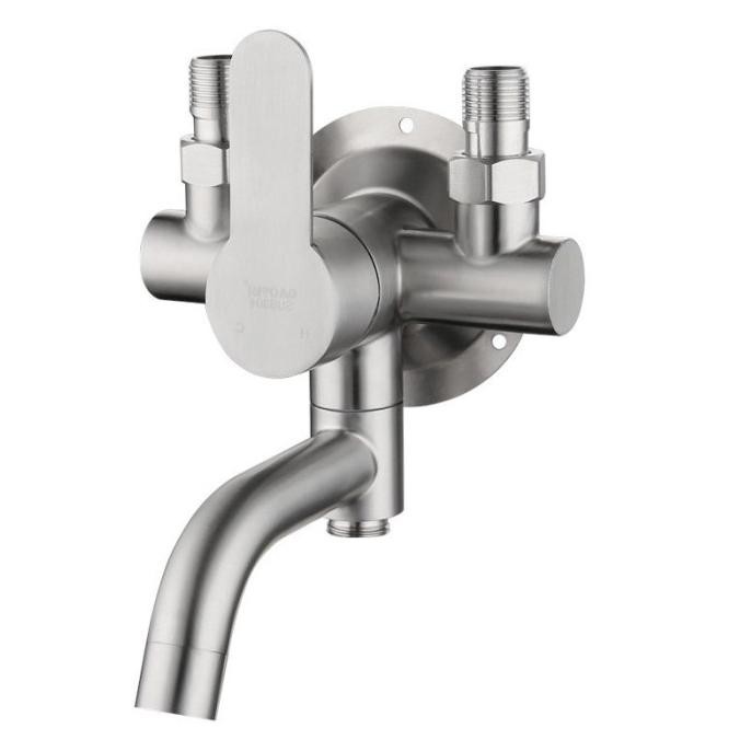 Kran Mixer Instalasi Luar Panas dingin stainless 304 tebal - keran air tanpa bobok bathtub shower ma