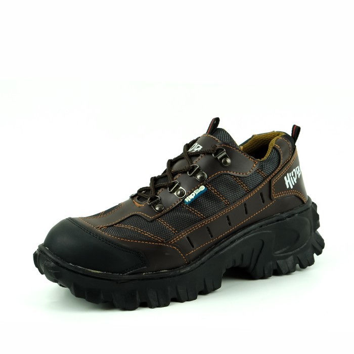Sepatu Pria Safety BESI Hipzo M 52 COKLAT TUA Original Untuk Pria Kerj