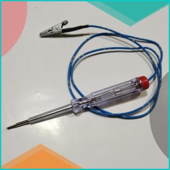 Tespen kabel aki DC / obeng tespen kabel 6 volt,12volt,24 volt 11OKTZ4