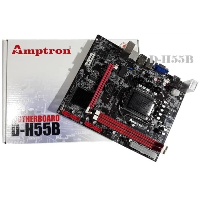 HARGA DISC - Motherboard AMPTRON D-H55B Socket 115