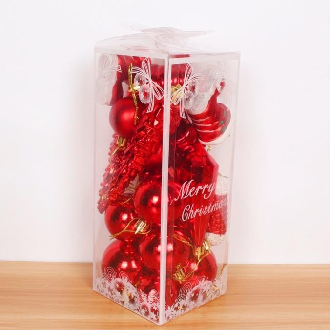 

Sale! Dekorasi Natal Bola Mix Paket 21 Pcs Hiasan Merry Christmas Bola Hc21R