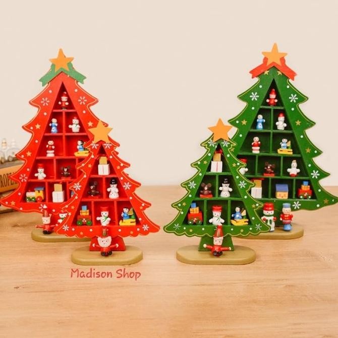 

Sale! Pohon Natal Kayu Besar Santa Snowman Hiasan Ornamen Dekor Garland Gift