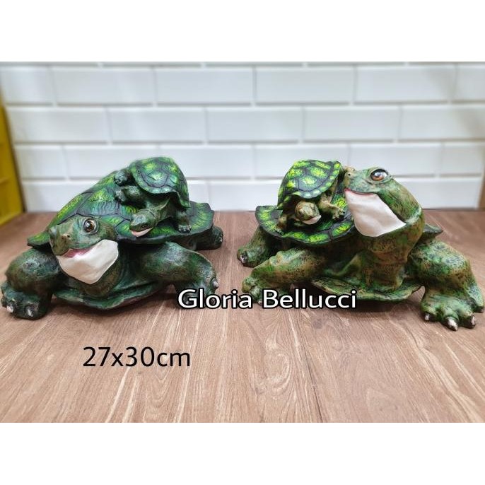 New Patung Pajangan Kura2 Brazil Kura Kura Turtle Jumbo Taman Kolam