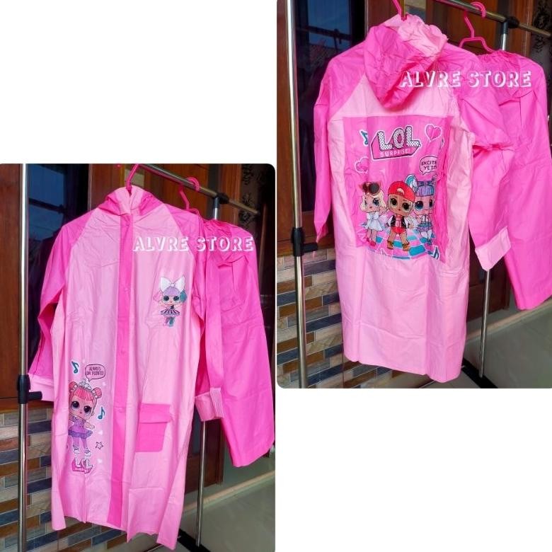 Cod Jas Hujan Anak Jaket Celana Backpack Tas Lucu Karakter Mantel Mantol Anak Setelan Jaket Celana &
