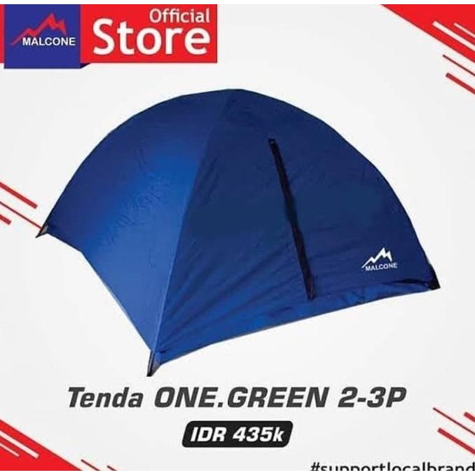 TERBARU - Tenda malcone one green 2p double layer / tenda camping
