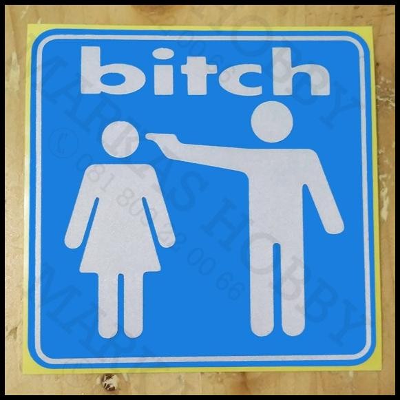 TERMURAH STIKER BITCH SKATEBOARDS 